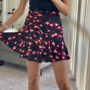 “Bebe” flamingo skirt